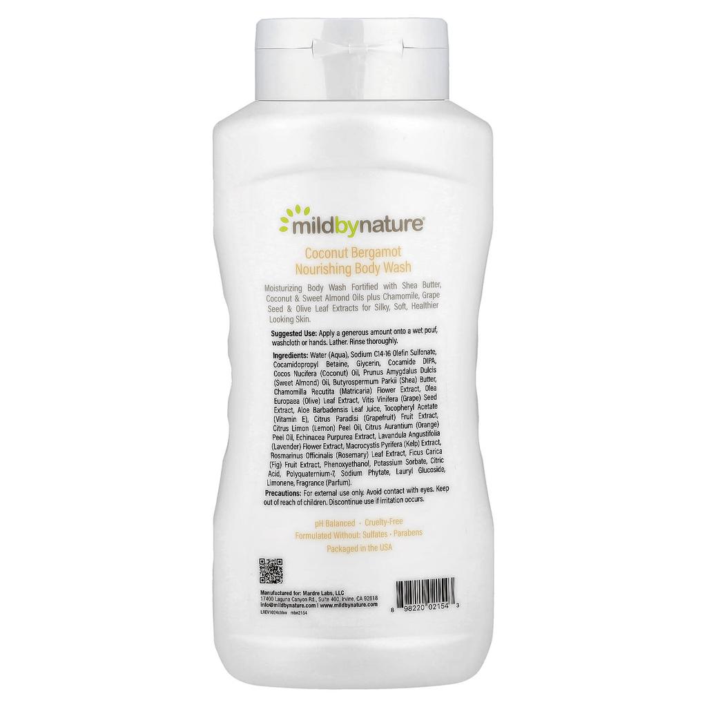 Nourishing Body Wash, Coconut Bergamot, 473 Ml (16 Fl Oz)