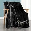 Violin3334 Personalized Name Blanket Multi-purpose Customizable Blanket Comfortable Great for Bed Sofa Chair Living Room All-Season Use