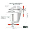 Portable Metal Mini Bench Vise Flat Pliers Multi-Functional Table Clamp Small Adjustable Work Bench Model Jewelry Making