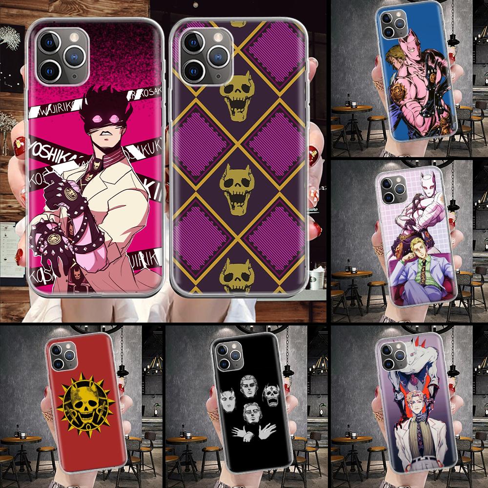 Anime JoJo Killer Queen Soft Phone Case For IPhone 11 17 Air 16E 16 Pro Max 15 + 14 Plus 13 Mini 12 Apple 7 SE 8 Fundas Coque 11