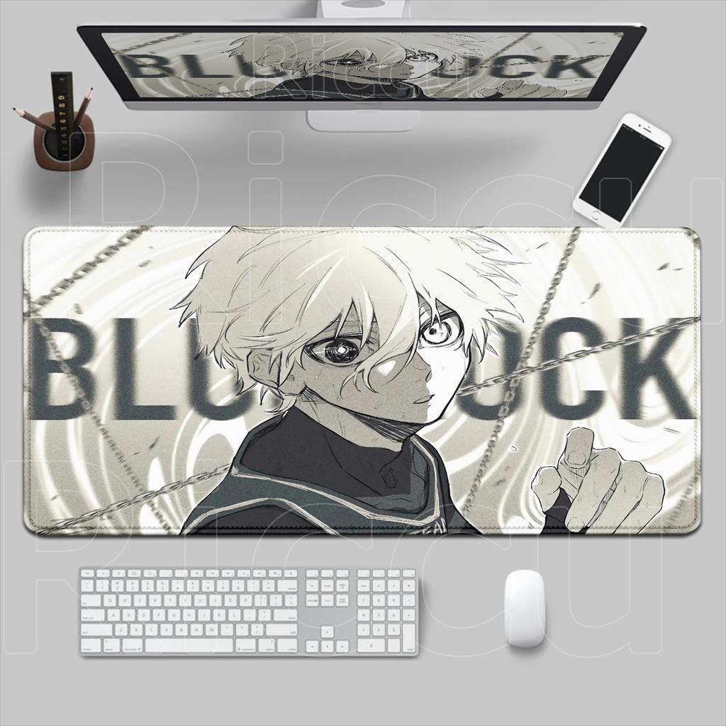 Hot Anime Blue Lock Mousepad HD Printing Computer Gamers Locking Edge Non-slip Rubber Mouse Pad XXL 90x40cm Keyboard PC Desk Pad