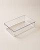 Transparent Drawer Storage Box Clear Acrylic Drawer Organizer Drain Holes Drawer Storage Tray Stackable Storage Bin