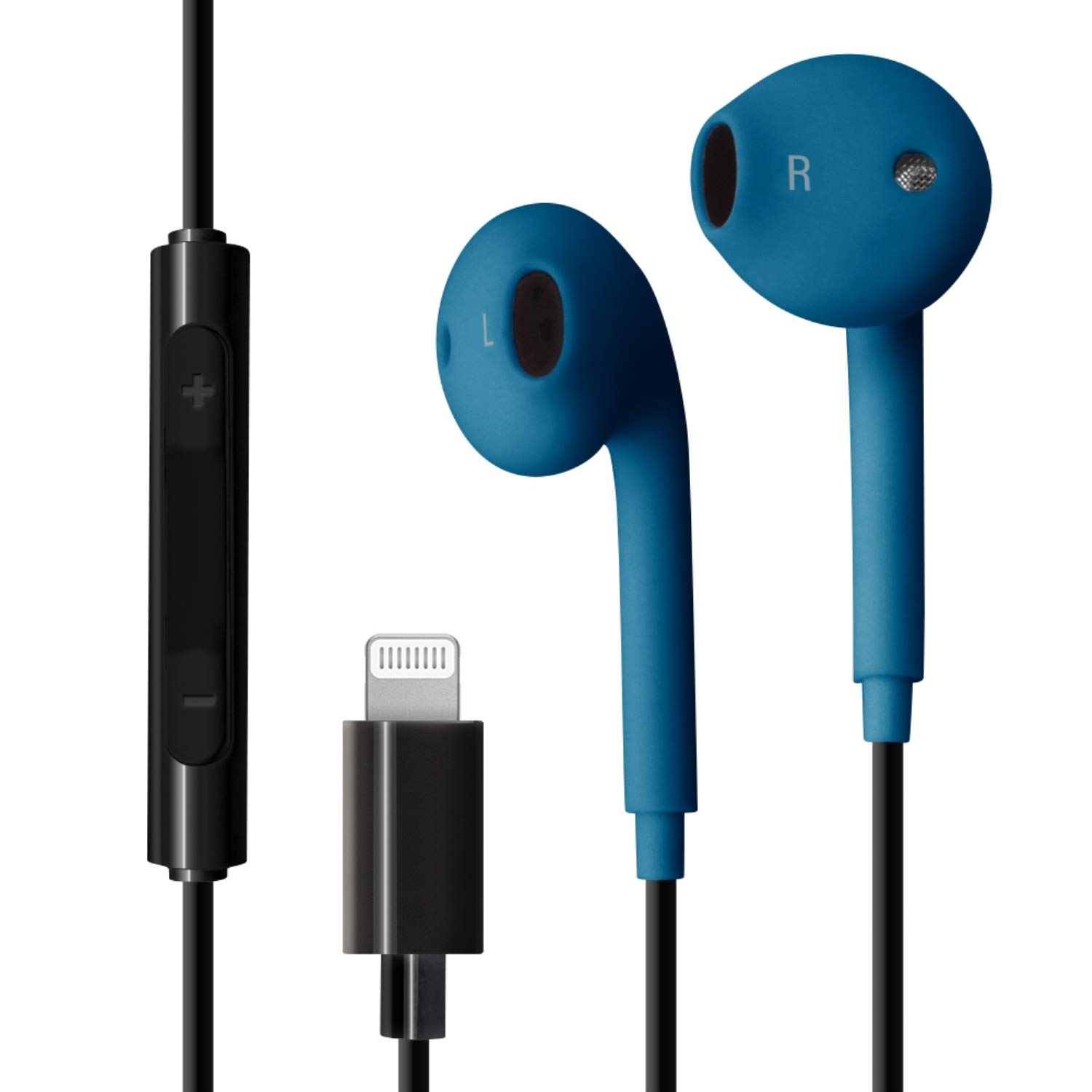 

Premium Style Lightning Connector Stereo Earphones Blue PG-SHE6BL5