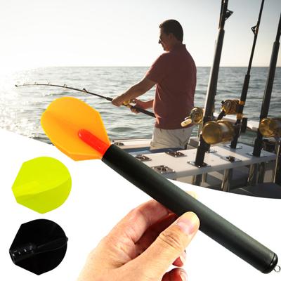 20CM/50G Carp Fishing Dart Marker Float with 3 Interchangeable Tails Water Depth Measuring High Visibility Vertical Positioning Float Fishing