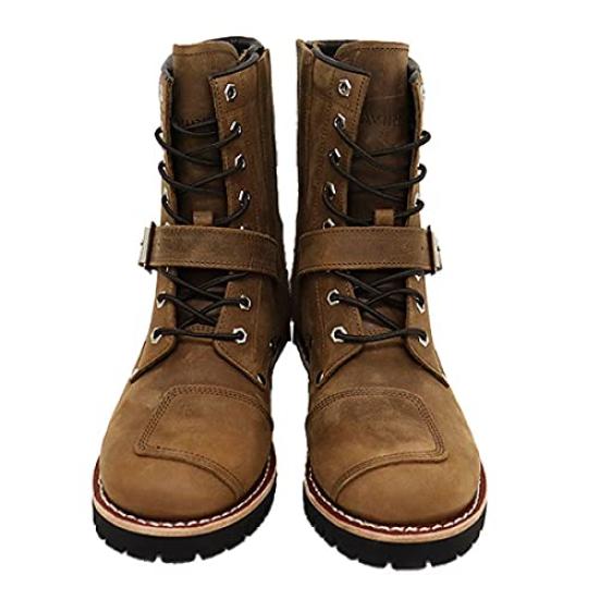 AV2100 YAMATO Biker Style Leather Boots CRAZY HORSE US10 [Avirex] (Approx. 28cm)