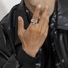 Fashion ZZZ Letter Ring for Men Retro Style Elegant Trendy Simple Index Finger Ring