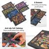 Foldable Children's Puzzle Table with Stand, Cover, and 6 Drawers
