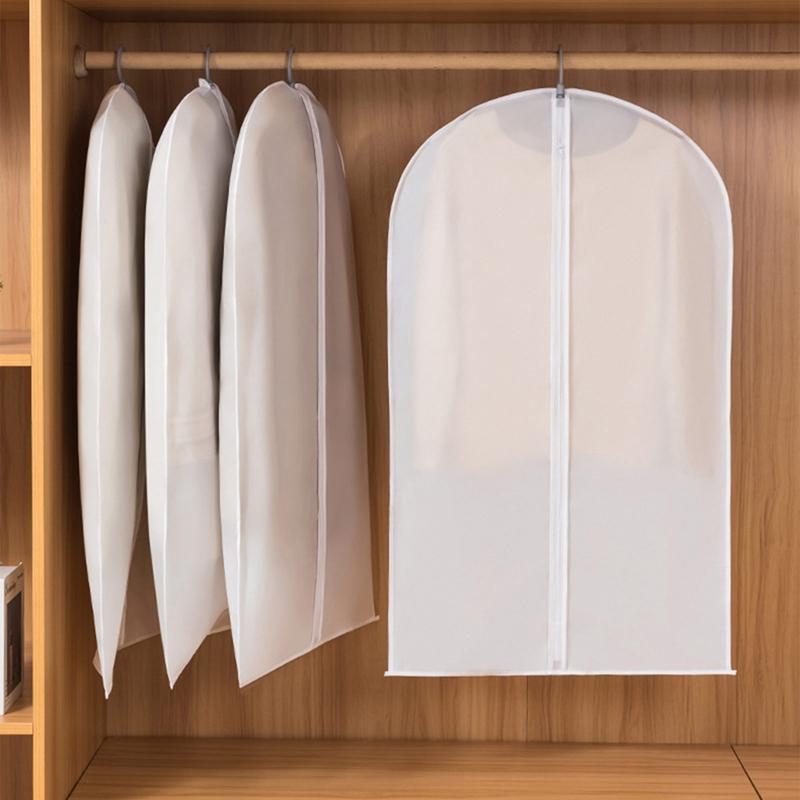 Kleiderhülle Staubschutz Brautkleidhülle Anzug Mantel Aufbewahrungstasche Transparent Vollständig Geschlossen Kleiderhülle mit Reißverschluss