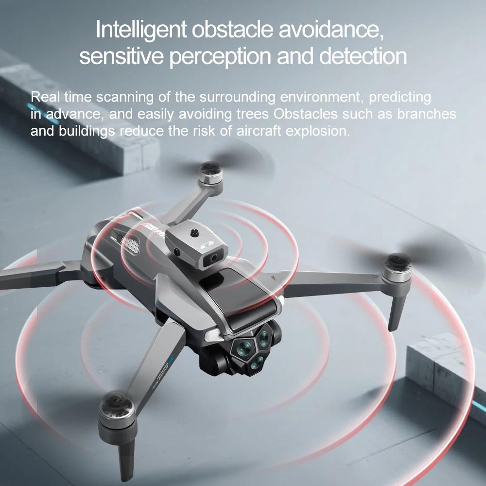 Nový M66 MAX Profesionálny Dron HD 3 Kamery Bezkefový 5G Vyhýbanie sa prekážkam Optické Polohovanie Prúdením Skladací Rc Kvadrokoptéra Displej Hračka Darček