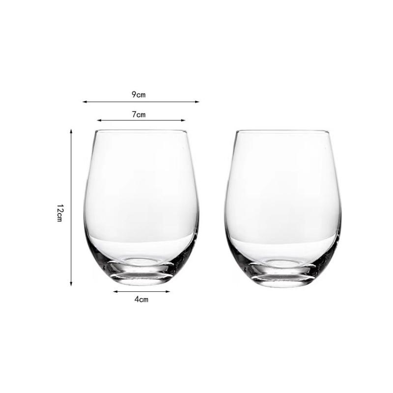 2pcs Whiskey Glass Clear Whiskey Bar Cocktail Glasses Drinking Glasses Scotch Liquor Barware Beer Milk Shake Juice Latte Cup
