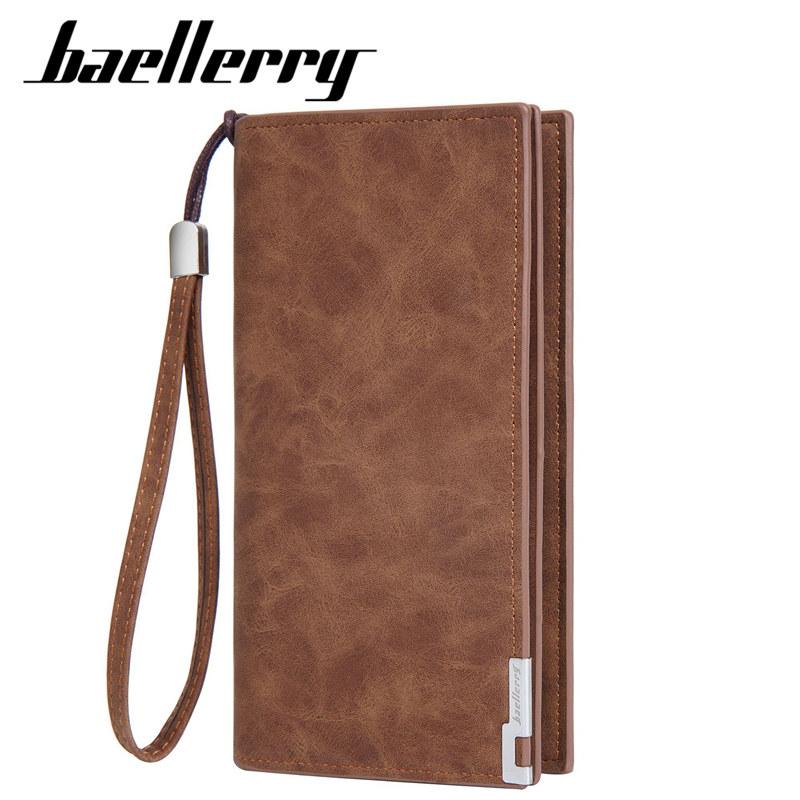 Baellerry Męskie długie portfele Etui na karty kredytowe Modne torebki GZW