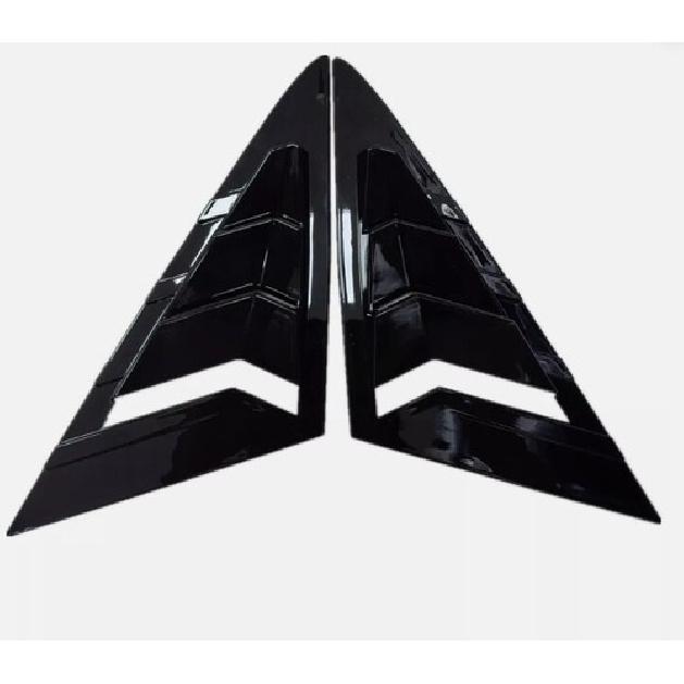 For 2013- VW Golf 7 MK7 MK7.5 Gloss Black Car Window Side Front Louver Cover