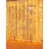 3*3m LED Curtain Lights USB Powered 8 Mode Remote Control Fairy String,Decoration Lights For Garland Wedding Home Bedroom