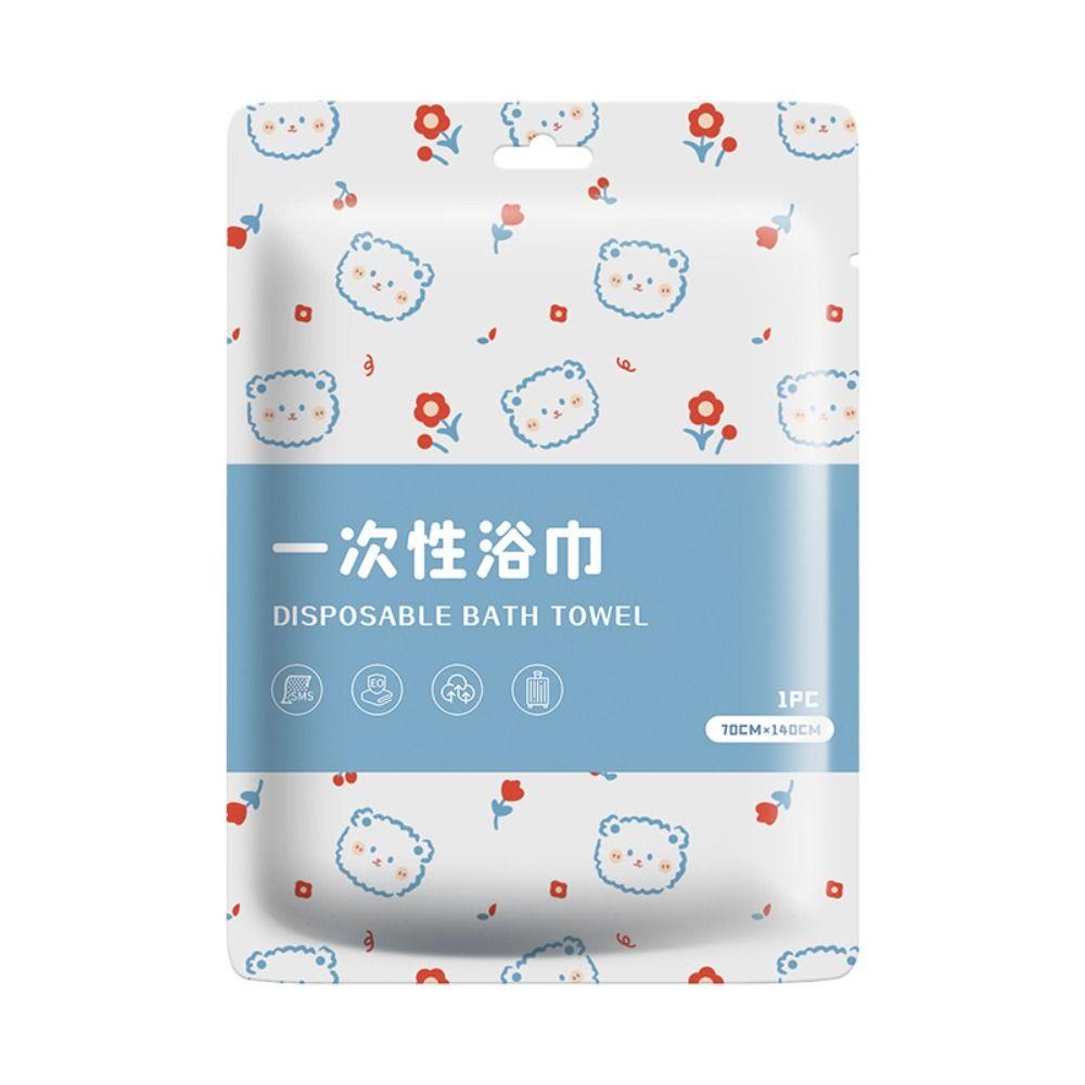 70x140cm Disposable Printed Bath Towel Thickened And Enlarged Washable Bath Towel