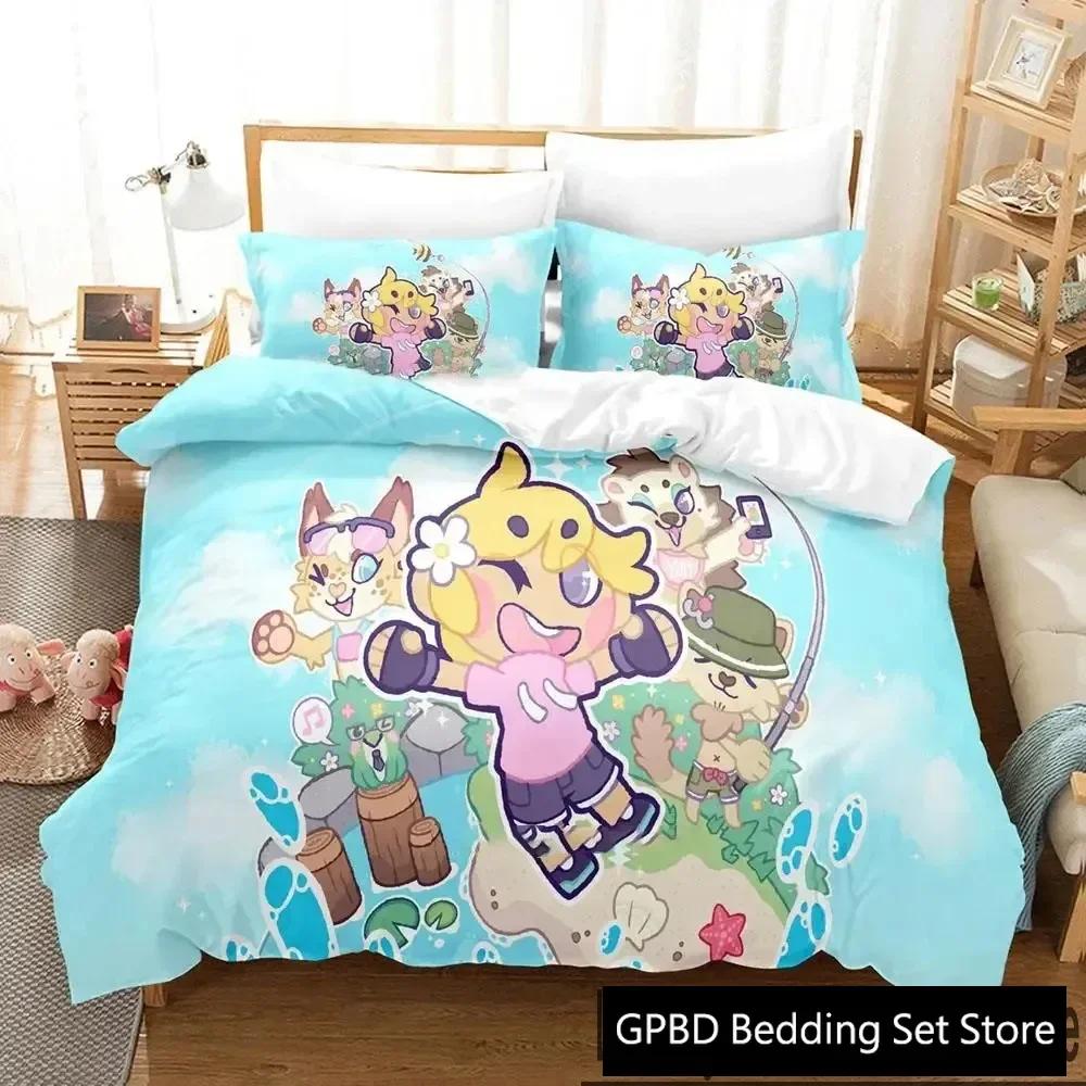 3D Print Game Here Comes Niko Bedding Set Double Twin King Duvet Cover Comforter Pillowcase Boys Girls Adults Bedroom
