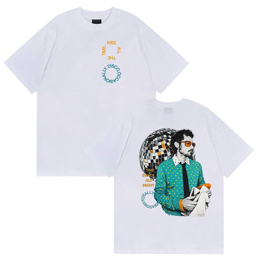 Harry Styles Kiss All The Time Disco Occasionally Tour T-shirts Men's Vintage Oversized Cotton Y2K Top