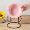 Ceramic Cats Water And Food Dish Bowl Nonslip Feeder Bowl For Pet Kitten Watering Feeding Tool Home Use