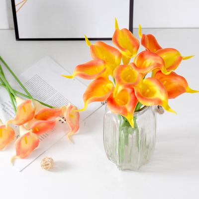 12Pcs Artificial Common Callalily Branch with Stem Realistic Reusable Home Wedding Party Faux Flower Floral Arrangement Decoration Photo Props