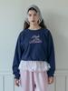 PINK PINEAPPLE TUTU APRON SKIRT_IVORY