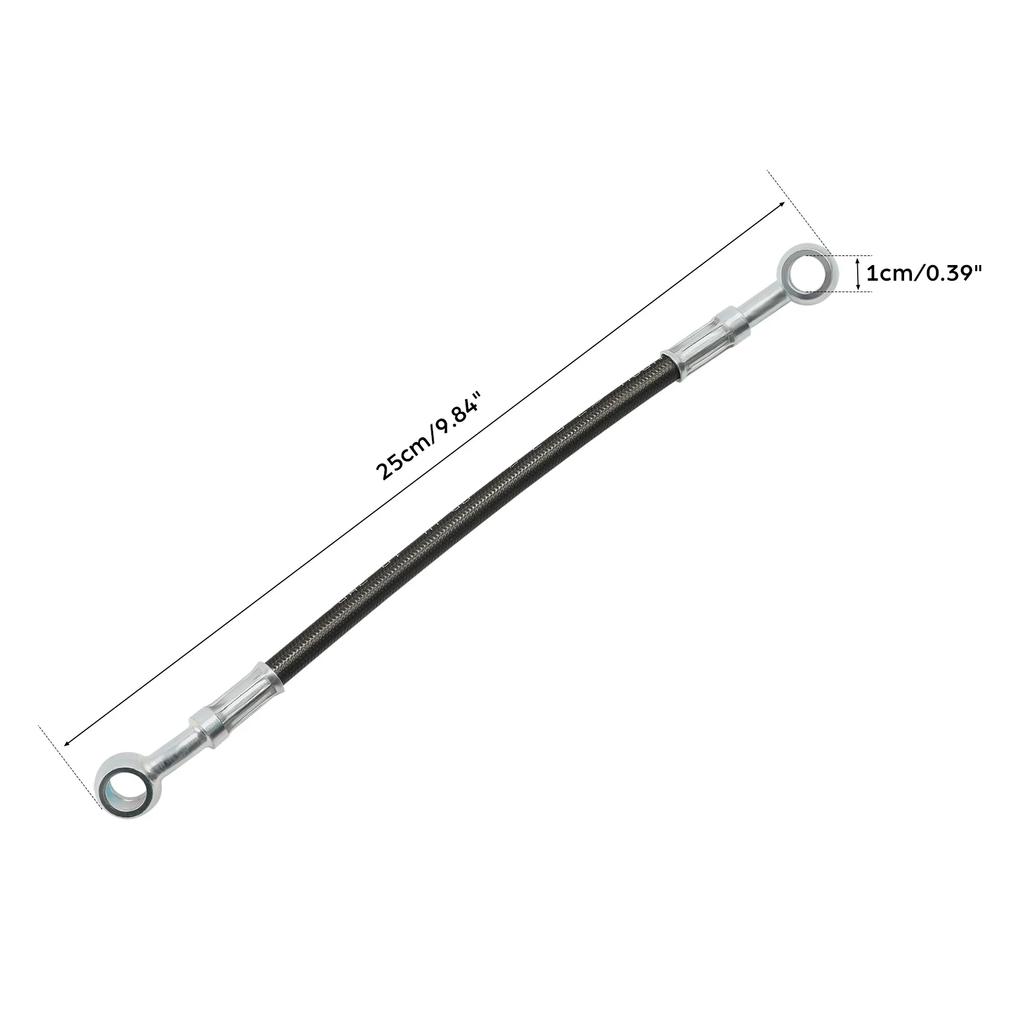 Universal Motorcycle 25cm Brake Hose Line Extend Connector Spare Parts