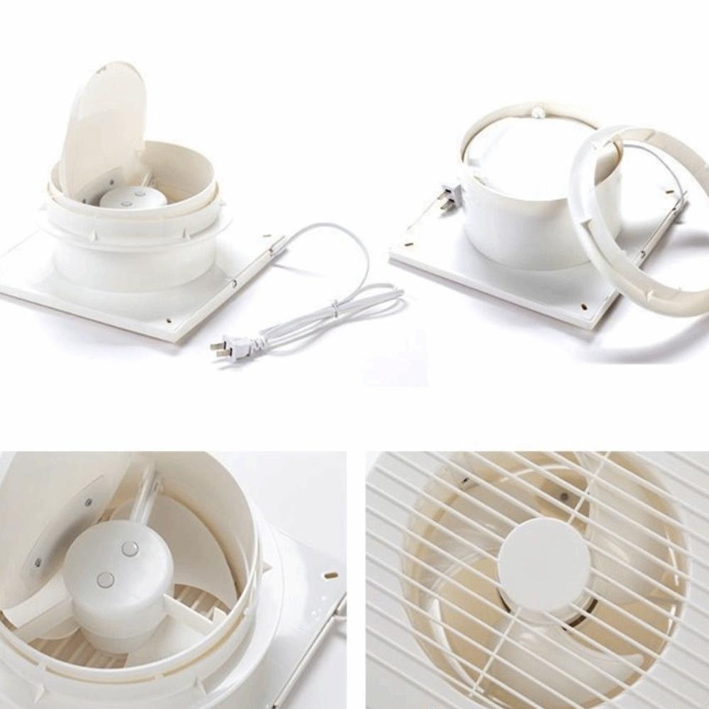 Powerful Extractor Fan Low Noise Inline Duct Fan Odor Removal Wall Fan Bathroom Use