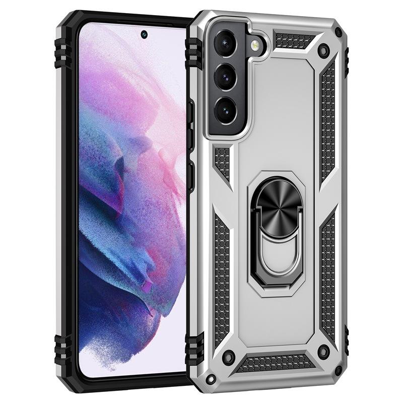 Suitable for Samsung S24 Sergeant Ring Anti Fall Mobile Case S23 Ultra Stand Anti Fall Protection Case
