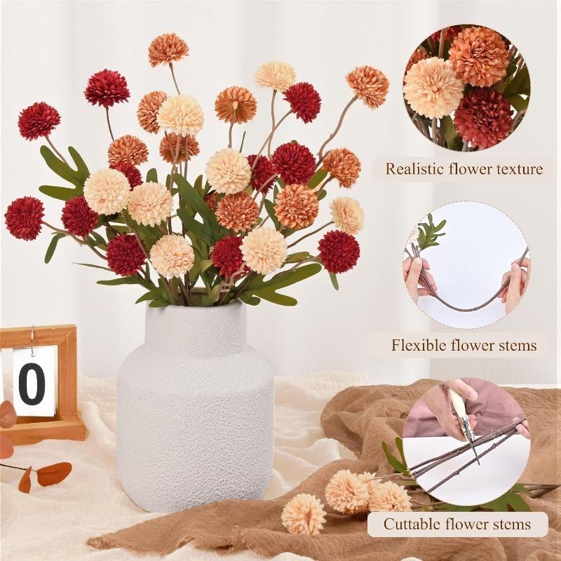 50cm Bouquet Fiori Artificiali Piante Con Gambi Crisantemi Decorazione Stanza Casa Fai da Te Tavolo da Pranzo Matrimonio Decorazioni Accessori