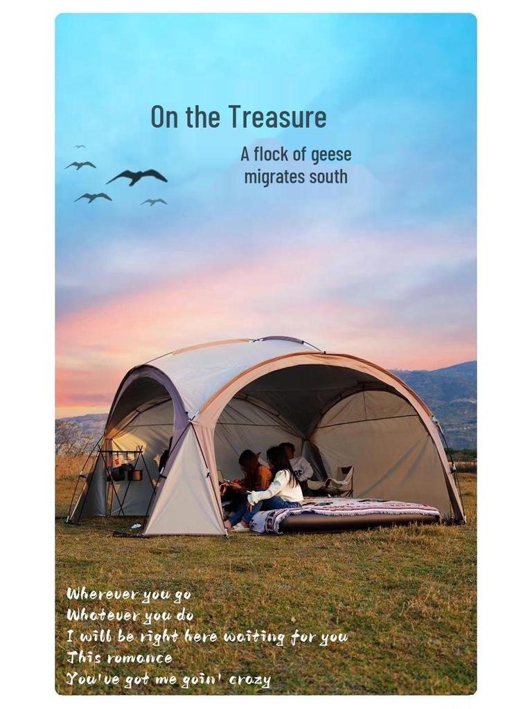 Mongolisches Jurte Exquisites Kuppeldach: XL Outdoor-Sonnenschirm mit Silberbeschichtung für Sonnen- und Regenschutz