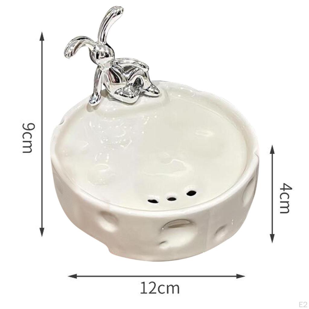 Ceramic Soap Dish with Drainage - Stylish Holder for Kitchen and Bathroom