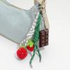 Handcrafted Yarn Keychain Simulated Fruit Pendant Keyring Multi Purpose Bag Phone Decoration Accessory For Purse Keys