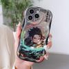 Kreslený vzor krémová textura pouzdro vlnitý okraj měkký silikonový kryt pouzdro na telefon pro OPPO Reno Realme OnePlus Vivo