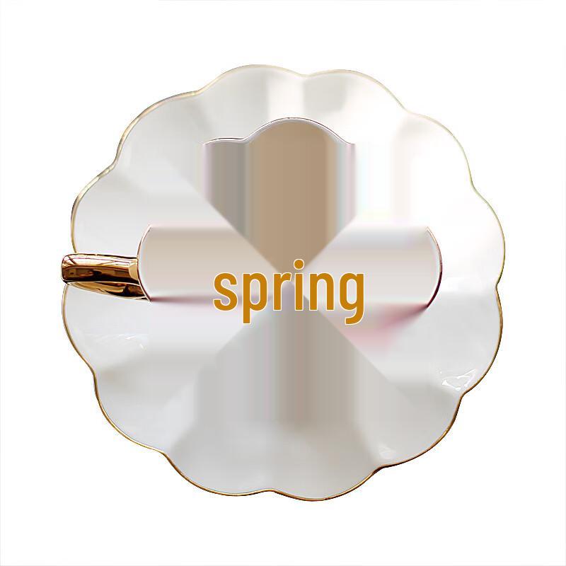 Shangqi Light Luxury Gold-Painted Ceramic Coffee Tea Cup