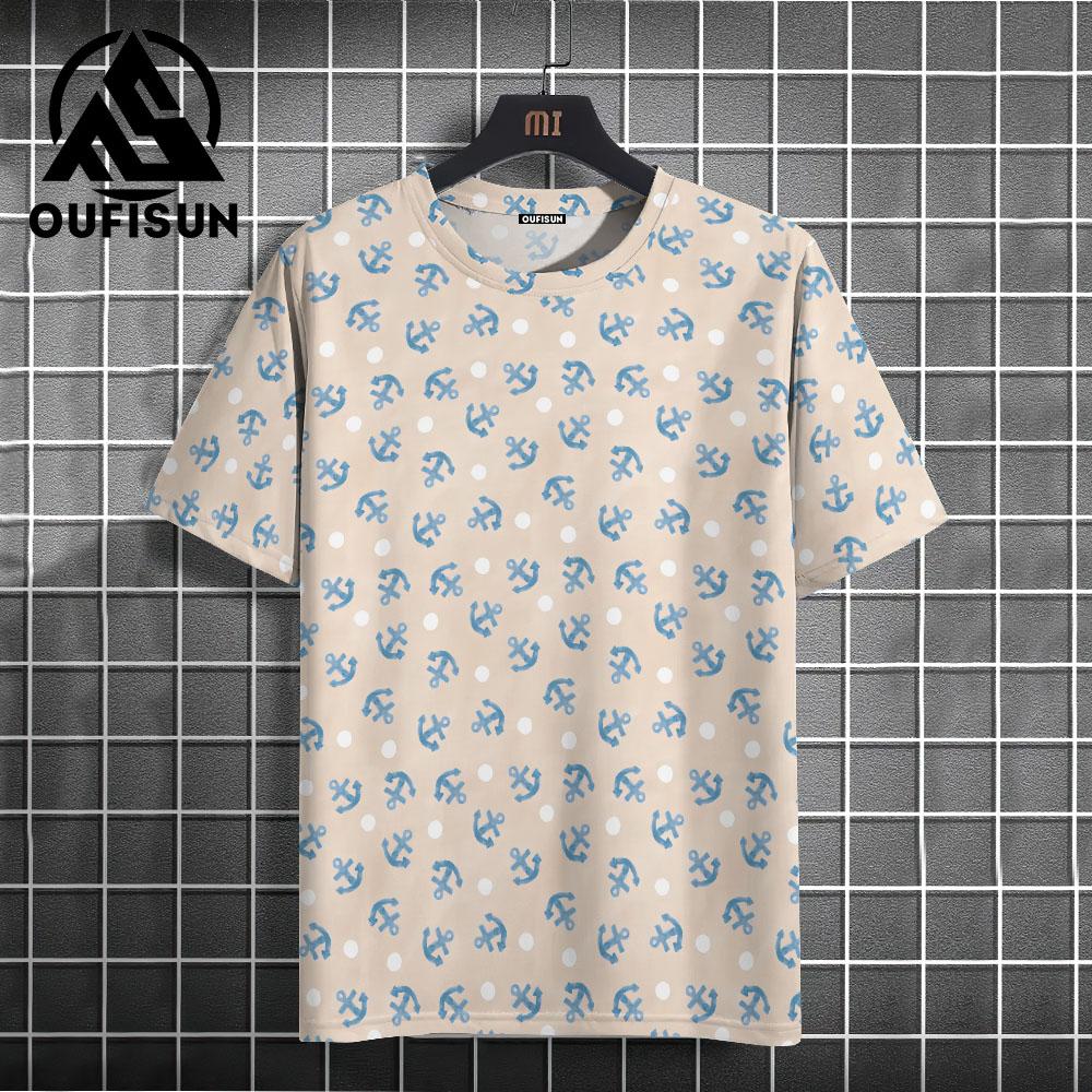 

Футболка с принтом «Компас», винтажная мужская рубашка с коротким рукавом, морские топы, летняя толстовка с круглым вырезом, футболки, дизайнерская повседневная мужская одежда 6XL