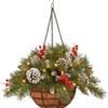 One-to-one replica of the popular Christmas wreath featuring animal farm designs, pine cones, and a horse head, handmade