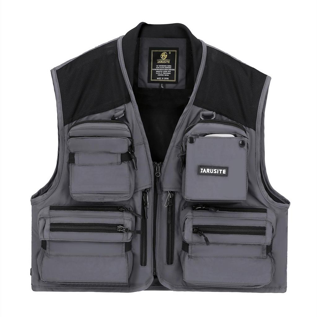 Gilet Professionale da Pesca a Mosca Staccabile da Uomo Jiaruiste