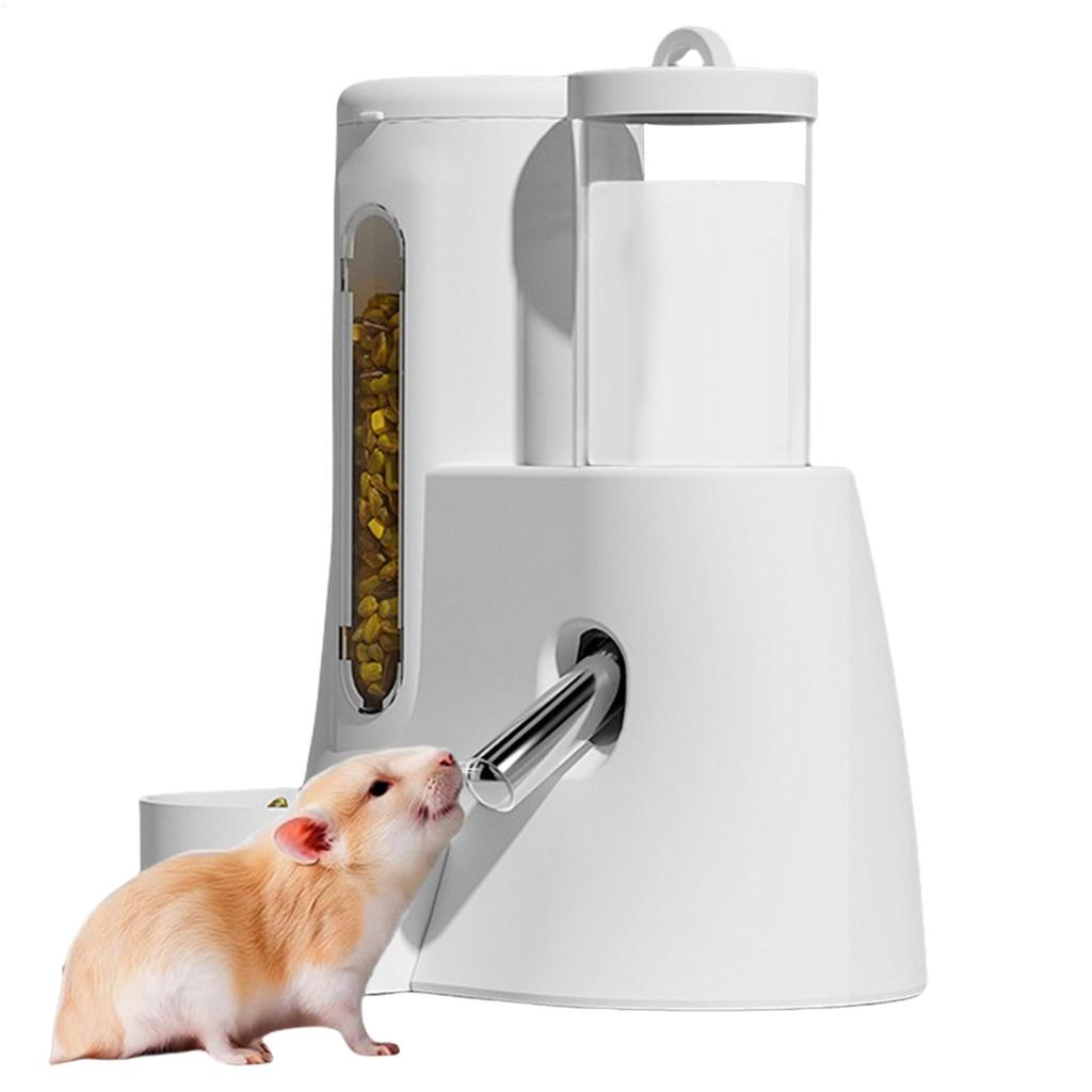 Automatic Hamster Feeder Hamster Feeder Automatic Water Dispenser 2in1 Large Capacity Feeding Supplies Pet Supplies Water Bottle