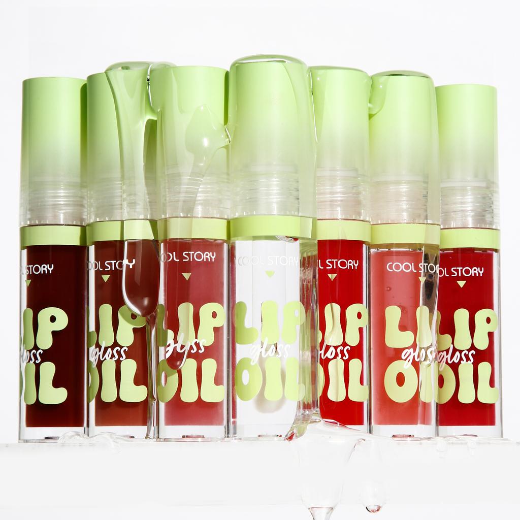 4-piece Set of Lip Glossy Lip Oil, Moisturizing and Brightening Lipstick, Autumn and Winter Tone Lipstick