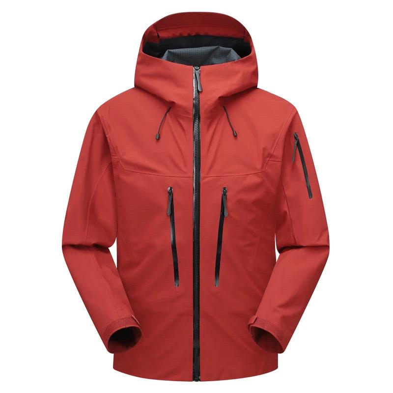 Giacca da Alpinismo Hardshell da Uomo Impermeabile Antivento con Cappuccio - Traspirante, Confortevole, Capospalla Casual da Esterno per Autunno/Inverno