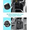 CDEFG 2PCS For 2024 2025 2026 Toyota Grand Highlander Center Console Organizer Middle Console Storage Cup Holders For 2025 2026 Toyota Grand