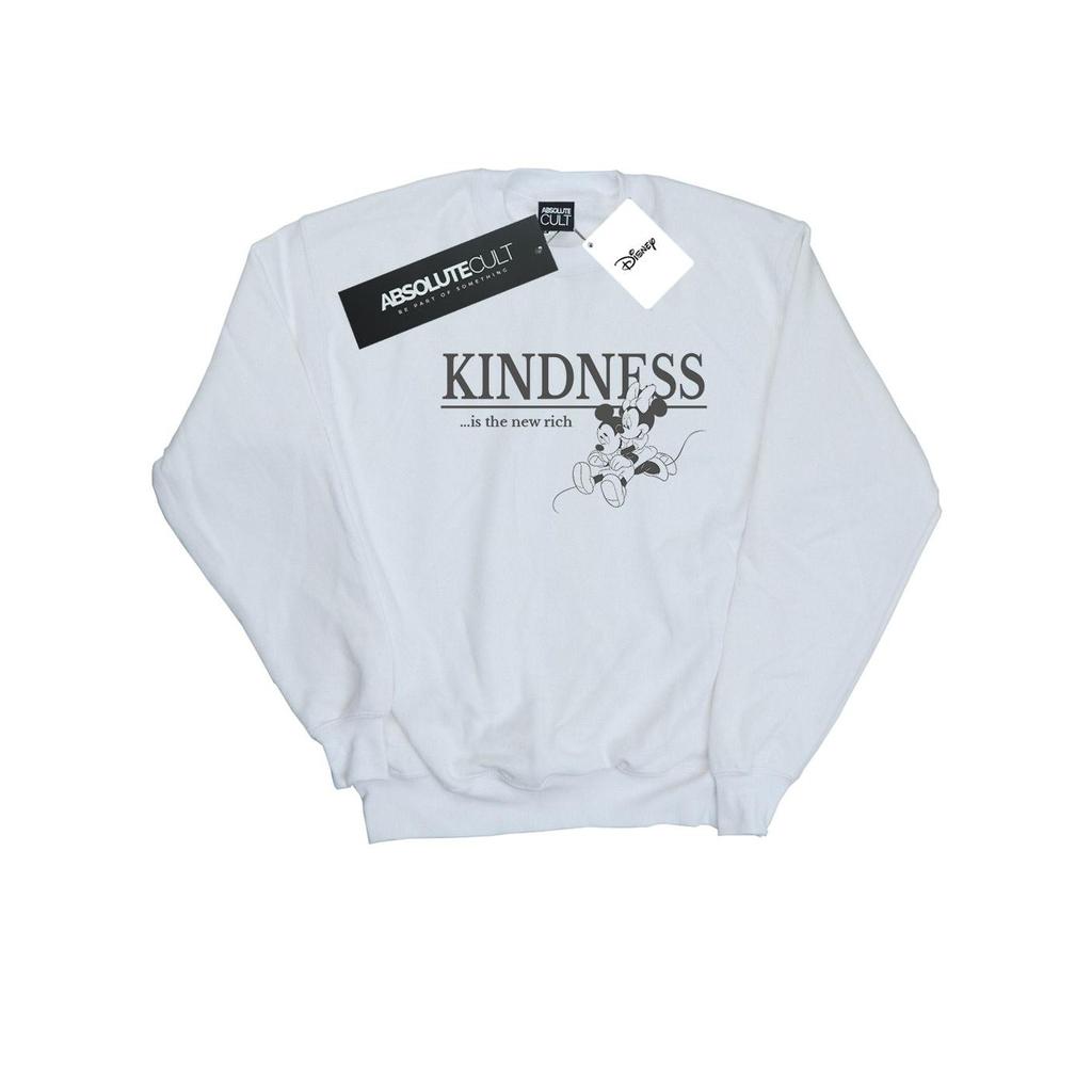 Disney Mens Minnie Mouse Kindness Is Rich Sweatshirt