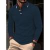 Spring and Autumn Men's Long Sleeve Business Casual Versatile Breathable Moisture Wicking Commuter Daily Top