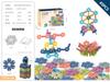 Children'S Changeable Square Bullet Snowflake Granules Building Block Educational Toys & Color Box Small Gifts