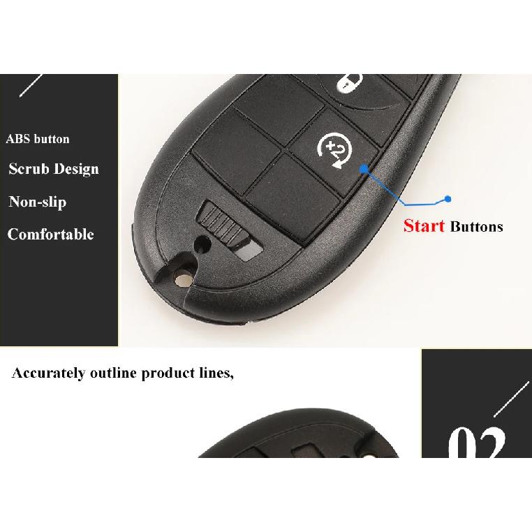 jingyuqin GQ4-53T 433MHz 4A Chip Fobik Remote Car Key fob for For Dodge RAM Jeep Cherokee Sport KL Chrysler Town & Country 2014+