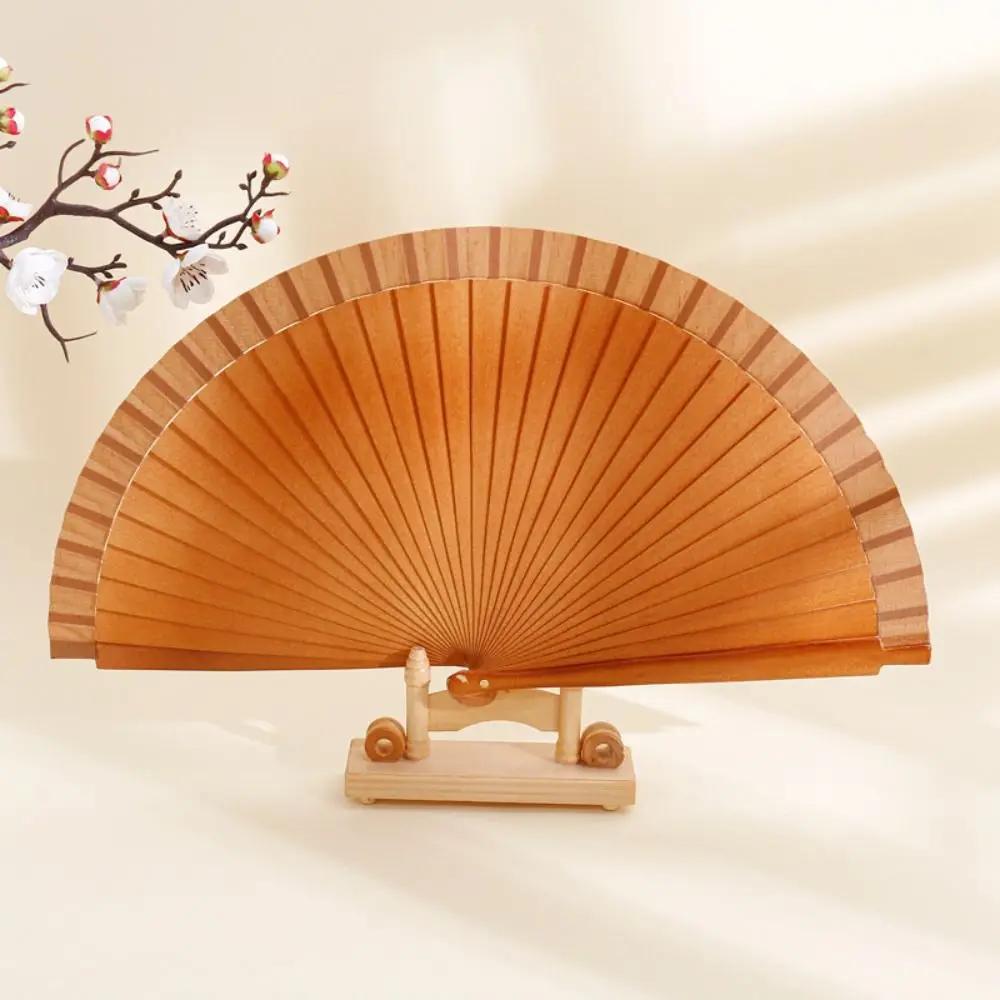 

Классический Простой Испанский Однотонный Веер Ручной Работы из Чистого Дерева Складной Веер Искусство Ремесло Декоративный Реквизит Веер Подарок для Вечеринки коричневый
