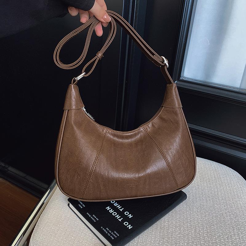 Underarm Dumpling-style Women's Bag with Single Shoulder Strap - A Unique and Stylish Single-shoulder Bag Design.