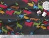 Soimoi Japan Crepe Satin Fabric Birds & Animals Hand Drawn Print Fabric by Metre 42 Inch
