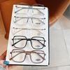Trendy Korean Anti-Blue Light Matte Square Glasses for Women - Prescription-Compatible