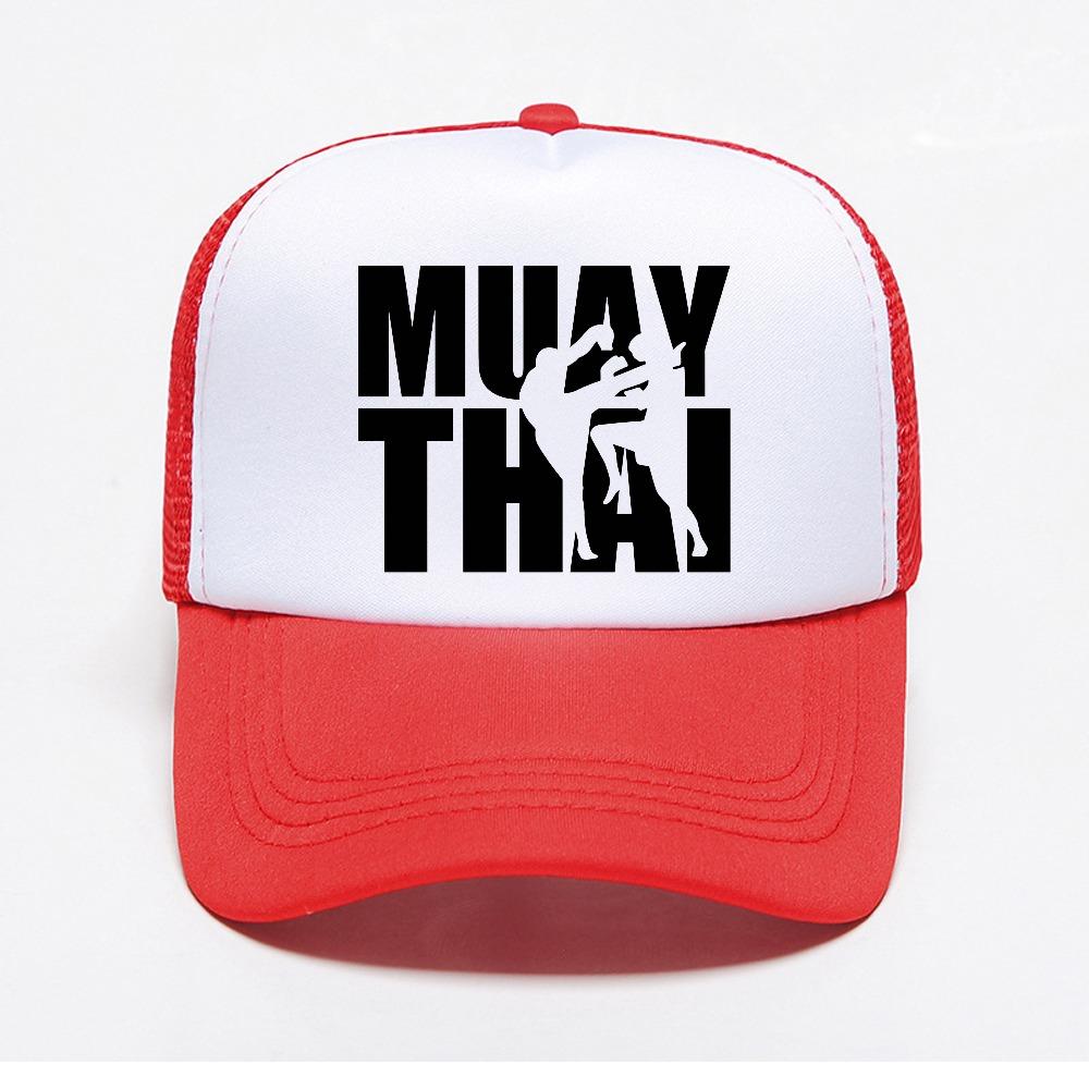 Muay Thai Fighters Gym Cool Baseball Cap Ourdoor Casual Adjustable Mesh Trucker Hat Summer Breathable Sun Snapback Hats