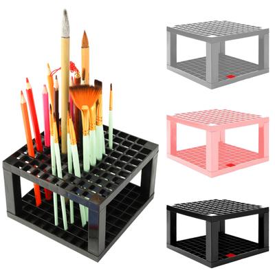 Slots Pen Holder Detachable Plastic Brush Holder Multi-functional Desktop Storage