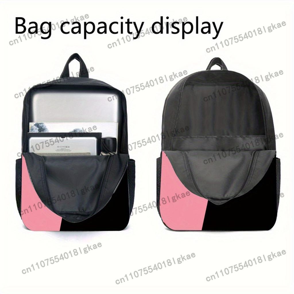 3pcs Summer Essential KPOP Backpack Set includes a large-capacity backpack, a pencil case, and a zippered crossbody bag with adj